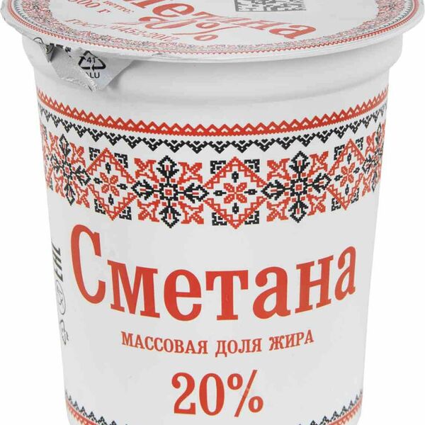 Сметана Славянские кружева 20% 300 г