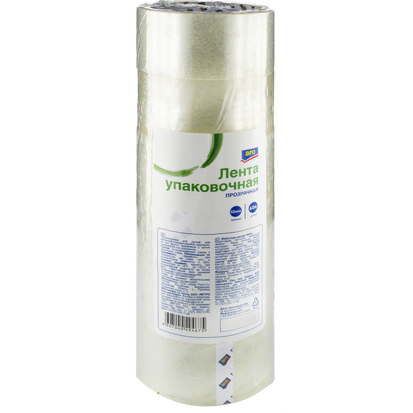 Клейкая лента прозрачная 50 мм*60 м ТМ Aro (Аро)