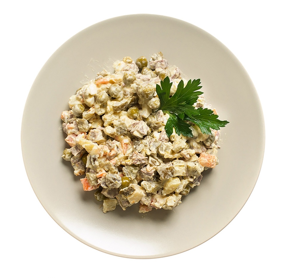 

Салат оливье с мясом от бренд-шефа вес