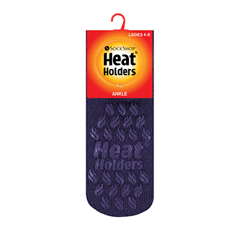 

Термоноски женские Heat Holders ANKLE SLIPPER plum, Индонезия
