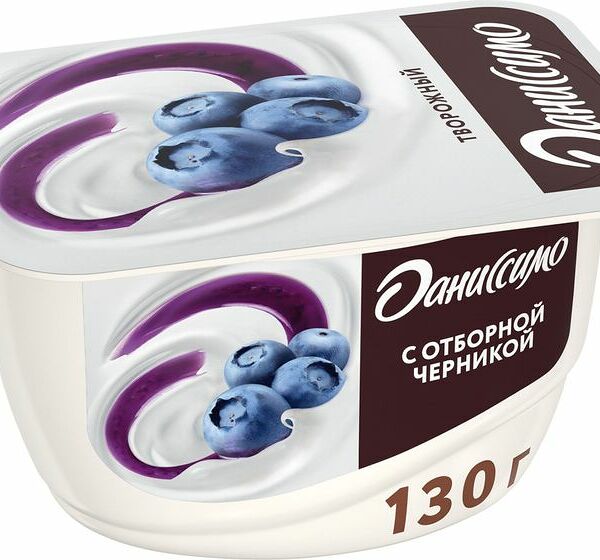 Творожок Даниссимо черника 5.5% 130г