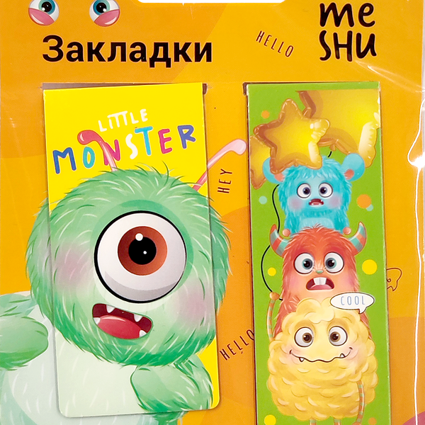 Закладки Meshu Монстрики магнитные для книг, 2 шт