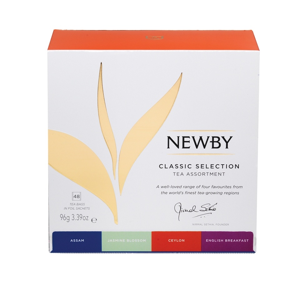 

Набор чайный Classic Selection пакетированный, Newby, 48 шт.*2 г, Индия