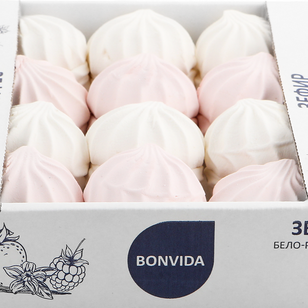 Зефир BONVIDA бело-розовый