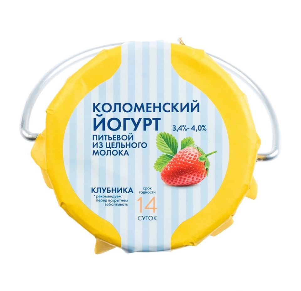 

Йогурт питьевой Коломенское молоко клубника 3.4-4% 450 г