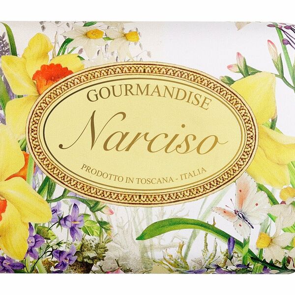 GOURMANDISE Мыло натуральное парфюмированное, 200 г, Нарцисс