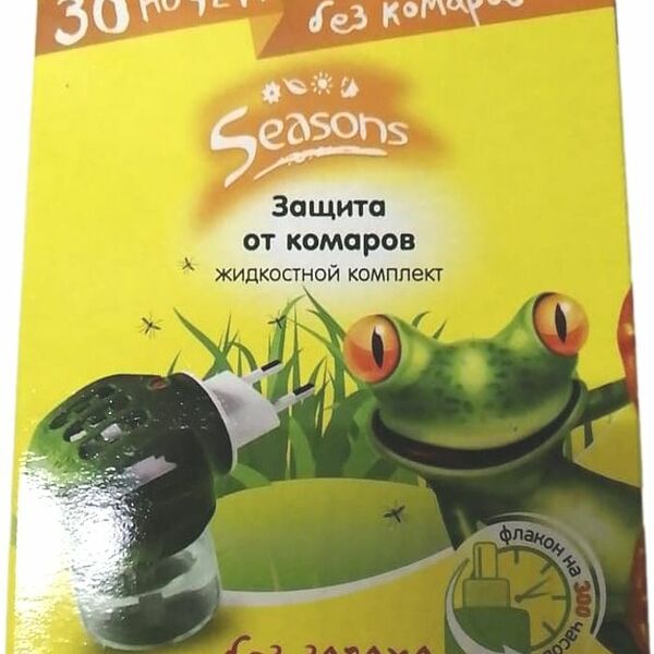 Средство Seasons прибор и жидкость 30 ночей против комаров