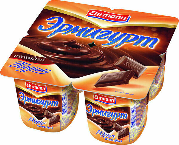 Пудинг Ehrmann Эрмигурт шоколадный 3,2%