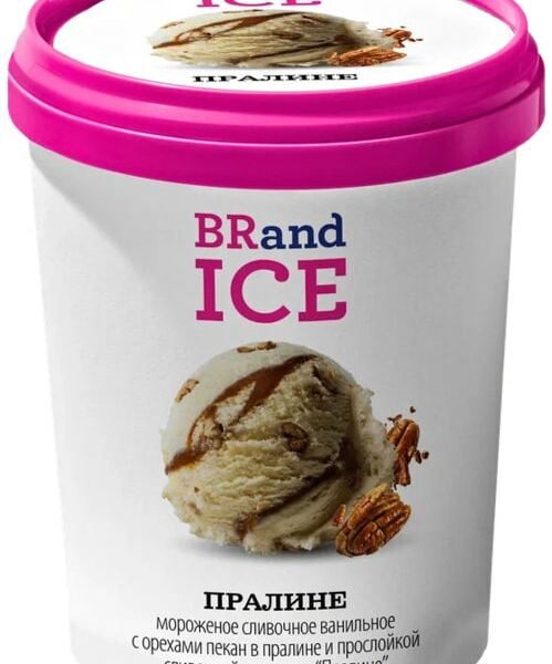 Мороженое BRandICE Пралине 12% 600г