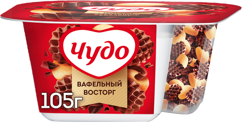 

Йогурт Чудо Вафельный восторг с хрустящими насыпками 3% 105 г
