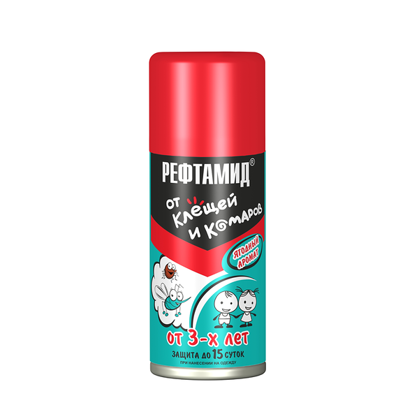 Аэрозоль Рефтамид Baby от клещей и комаров