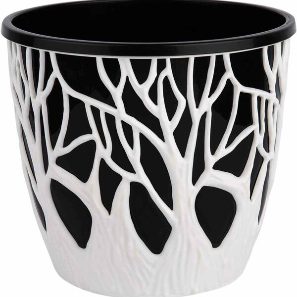 Кашпо Форест цвет: белый 19 см, 3 л