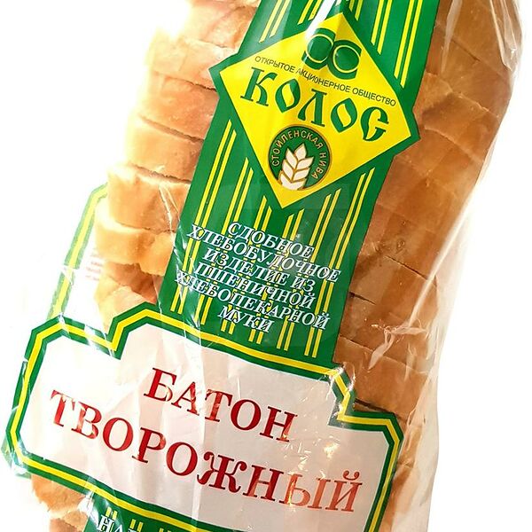 Батон Творожный нарезка 300г