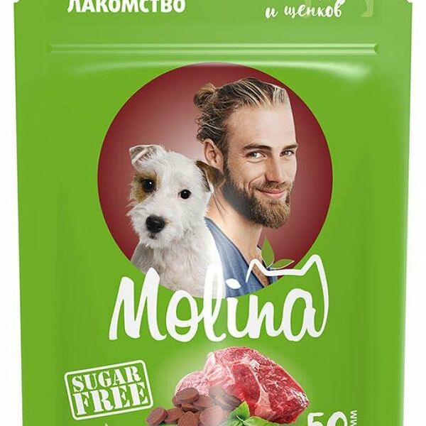 Лакомство для собак Molina медальоны из говядины