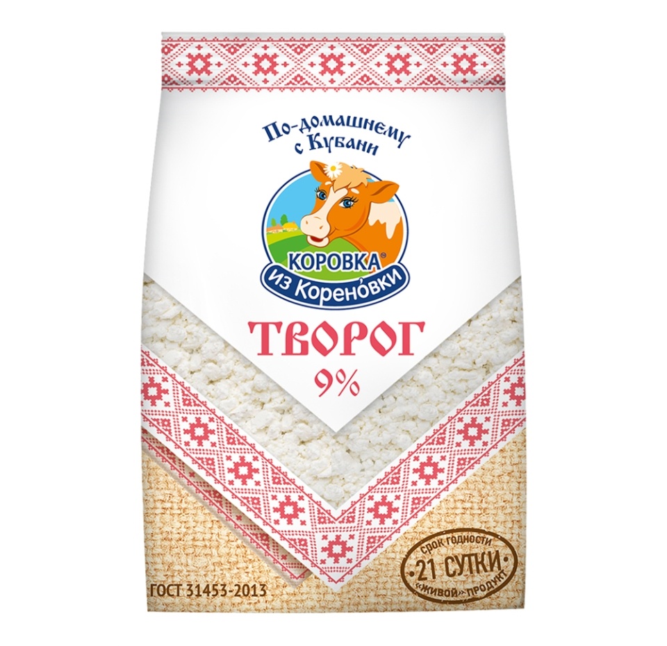 

Творог Коровка из Кореновки 9% 340 г
