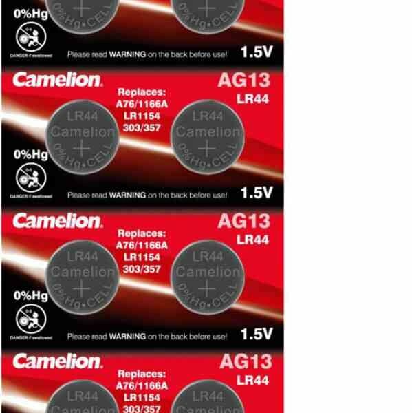 Батарейка LR44 Camelion 357A/LR44/A76, 10 шт.