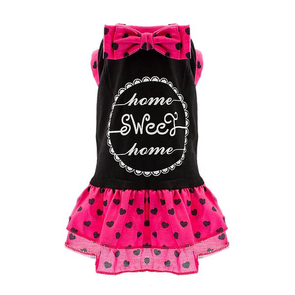 Платье для собак L черный (девочка)