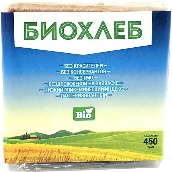 Хлеб Спортхлеб Био цельнозерновой 450г