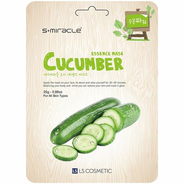 Маска для лица KOREA S+ Miracle с экстрактом огурца, для всех типов кожи
