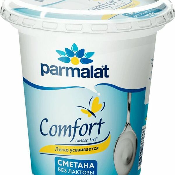 Сметана Parmalat Comfort безлактозная 15%, 300г