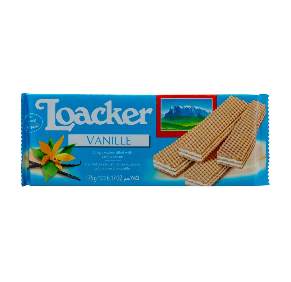 

Вафли хрустящие Loacker с ванильной начинкой 175 г