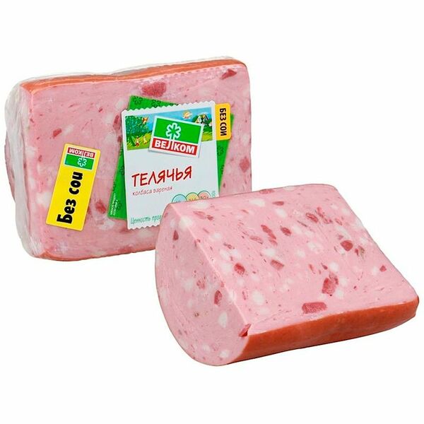 Колбаса варёная Велком Телячья категория А, 500г