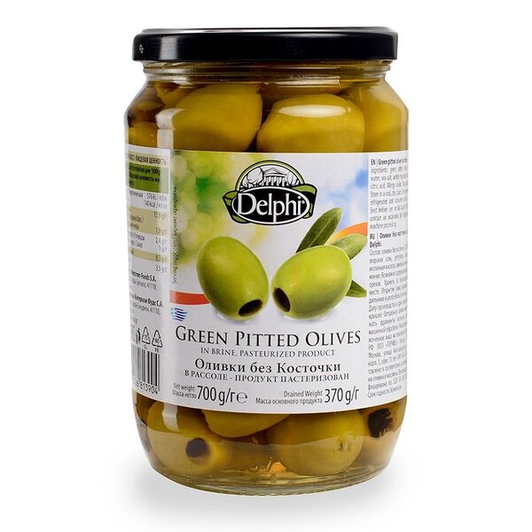 Оливки Delphi без косточки в рассоле 700 г