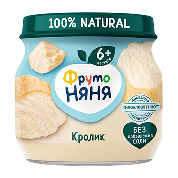 

Пюре ФрутоНяня из кролика 80 г