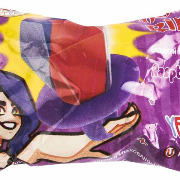 Леденцовая карамель Dendy Candy Diamond Ring со вкусом малины 15г