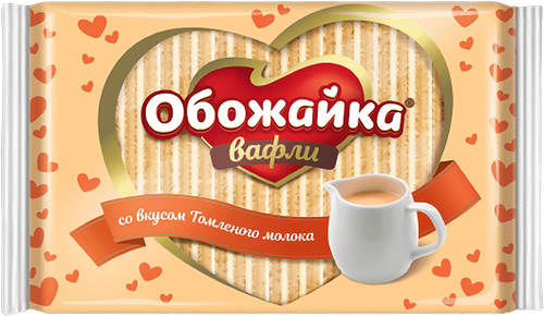 Вафли КФ ПЕНЗЕНСКАЯ Обожайка со вкусом томленого молока, 225г