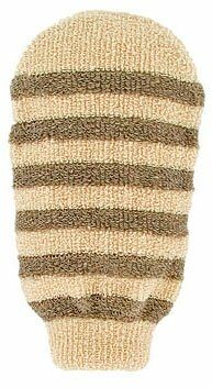 Мочалка массажная полосатая из органического хлопка и льна ТМ Foerster's (Форстер'с)