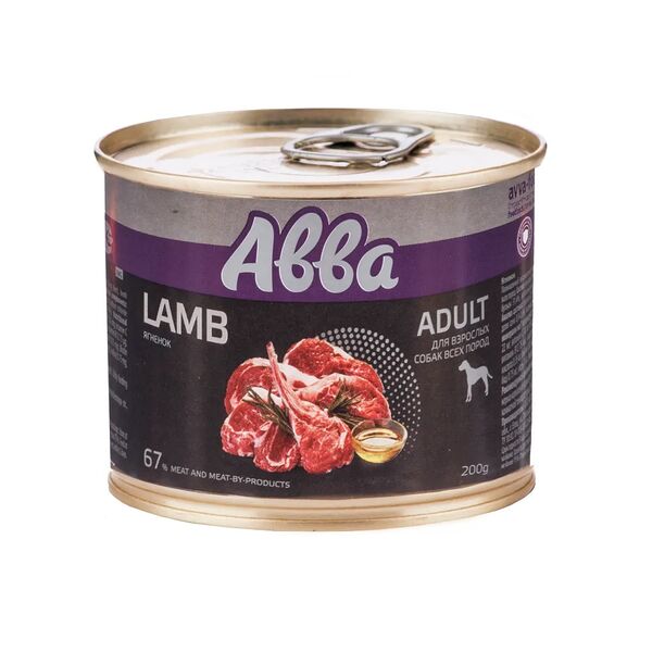 Premium консервы для собак всех пород, с ягненком