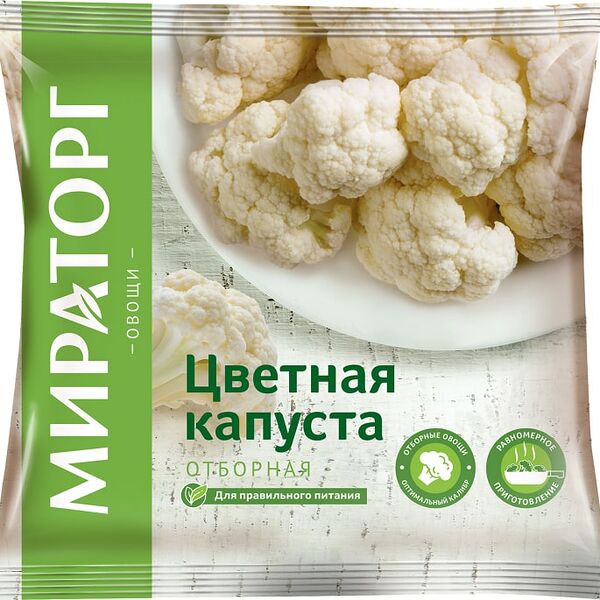 Капуста цветная Vитамин быстрозамороженная 400г