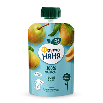 

Пюре ФрутоНяня груша с 4 месяцев 90 г