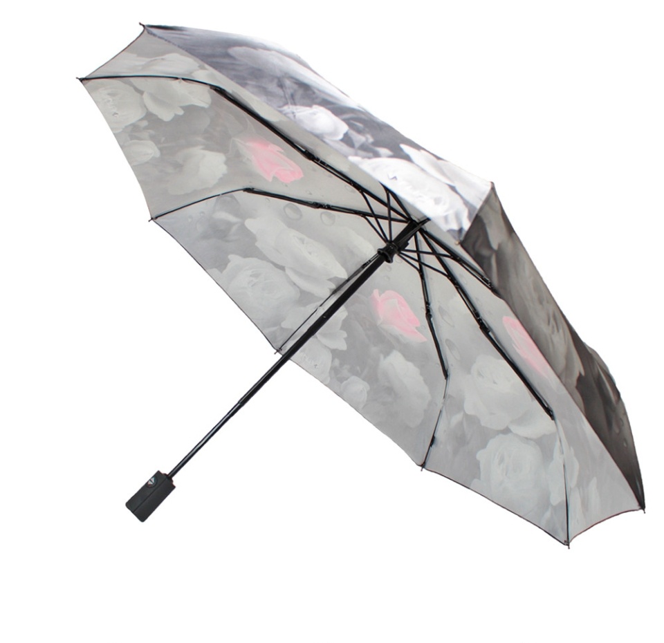 

Зонт женский Flioraj Roses 3 сложения сатин Китай