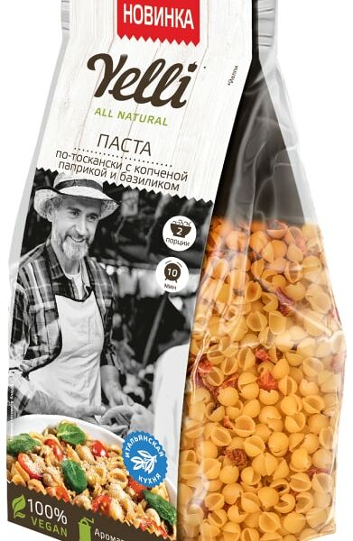 Паста Yelli по-тоскански с копченой паприкой и базиликом 180г