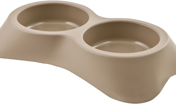 Миска для животных Lilli Pet Super food двойная 2шт*200мл мокко