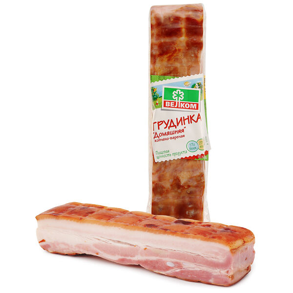 Грудинка копчёно-варёная Домашняя Велком