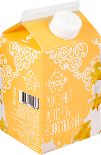 

Коктейль молочный ТОТЕМСКИЙ Вологодский Ваниль 2,3%, без змж, 470г