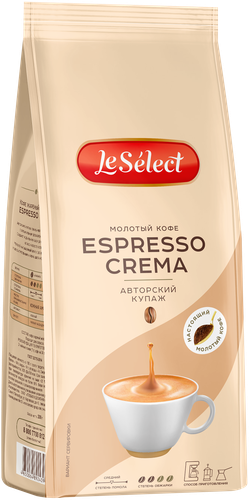 

Кофе Le Select Espresso Crema натуральный молотый 200 г