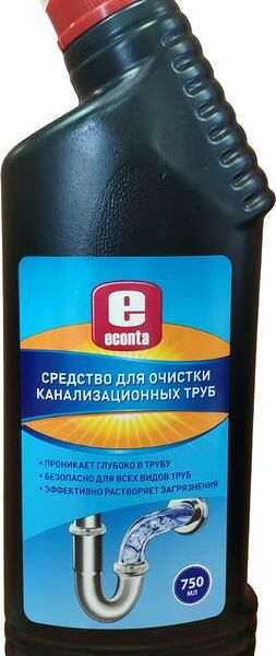 Средство Econta для очистки канализационных труб 750мл