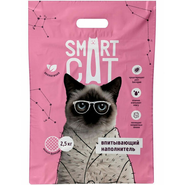 Smart Cat Впитывающий наполнитель, мелкая фракция 2,5 кг