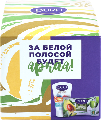 

Набор подарочный Крем-мыло Duru Авокадо с оливковым маслом 80 г + Крем для рук Nature's Treasures Оливка 75 мл