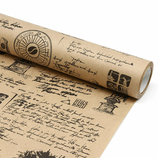 78475 Бумага крафт 70г/м2, 70см*10м, Кофе черный
