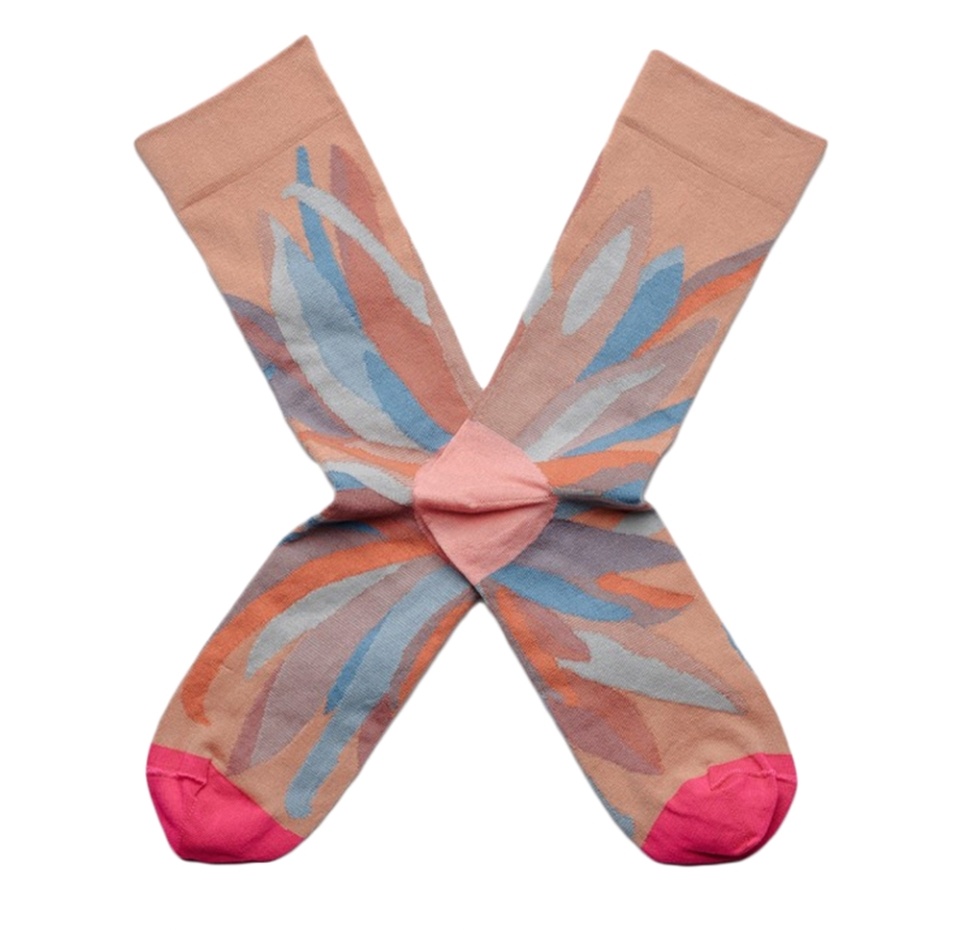 

Носки женские Flower Nude высокие, Bonne Maison, размер 36/38, Франция