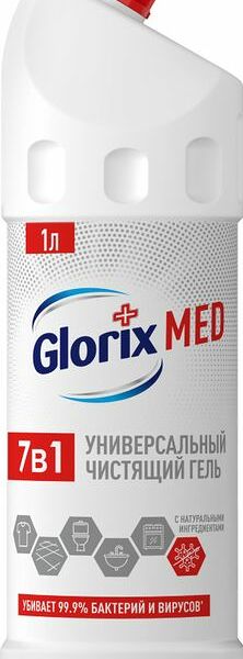 Гель чистящий Glorix Med Ультра гигиена универсальный, 1л