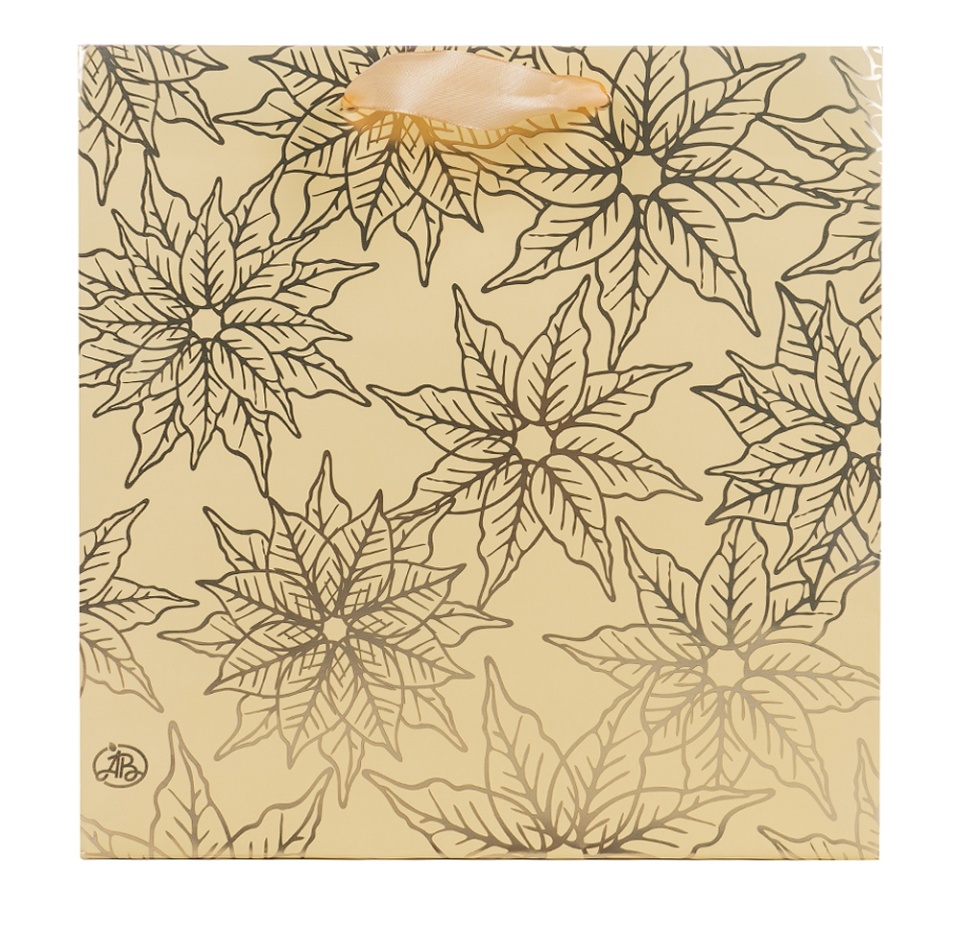 

Пакет подарочный Азбука Вкуса Пуансетия 30х30х9 см