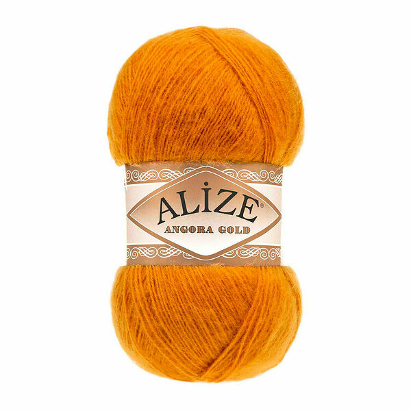 Пряжа ALIZE 'Angora Gold' 100гр. 550м (80%акр, 20%шерсть) ТУ(234 рыжий)