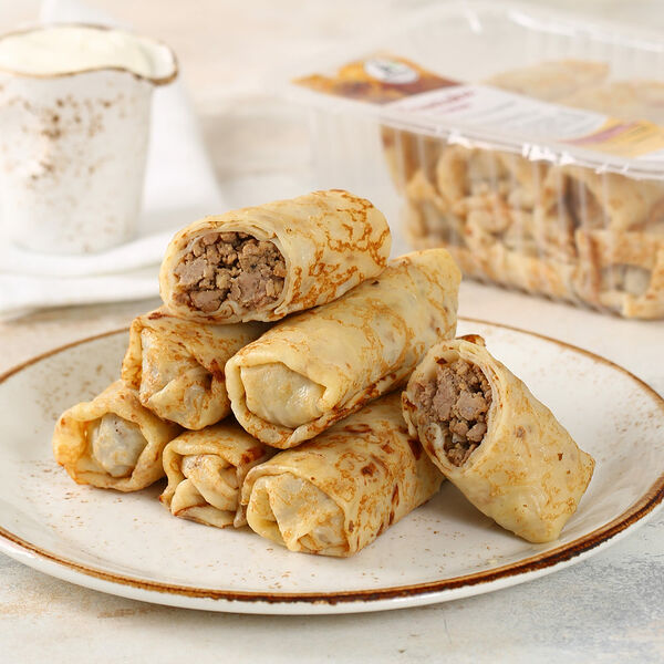 Блинчики с мясом семейная упаковка МясновЪ Шеф-повар вес