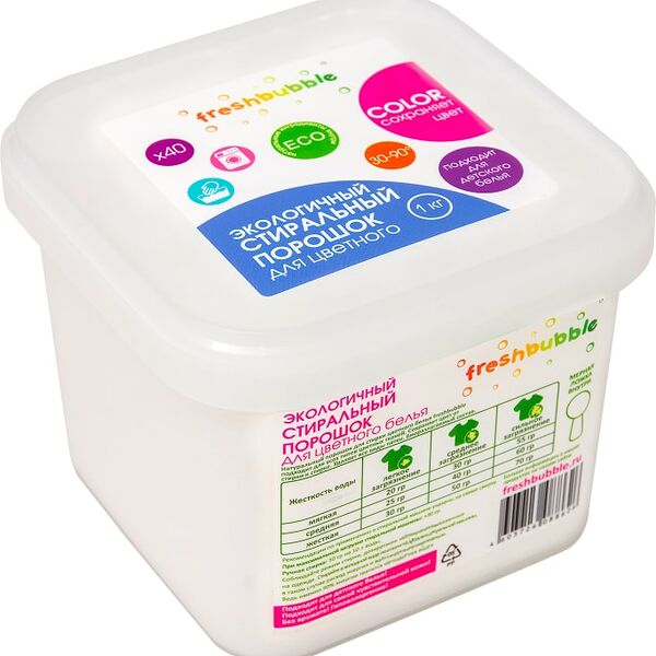 Стиральный порошок Freshbubble для цветного белья 1кг